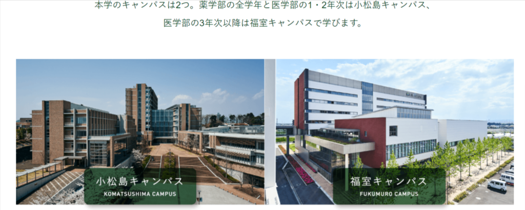 東北医科薬科大学キャンパス