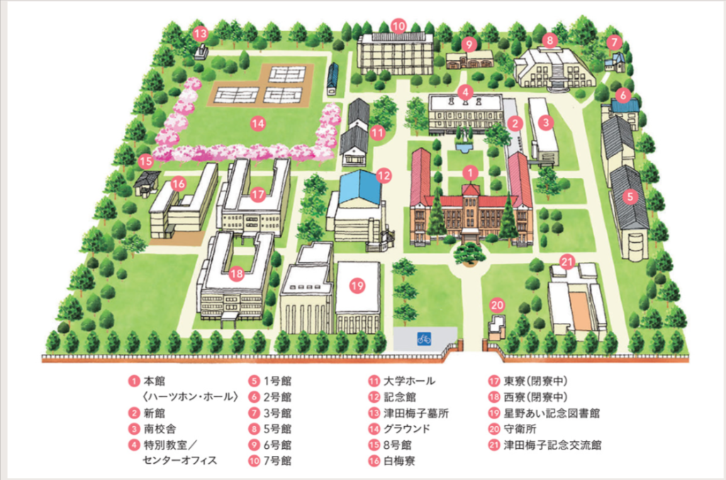 津田塾大学　キャンパス